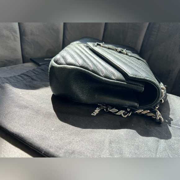Sold-YSL Medium Quilted College Bag Black - Picture 10 of 17